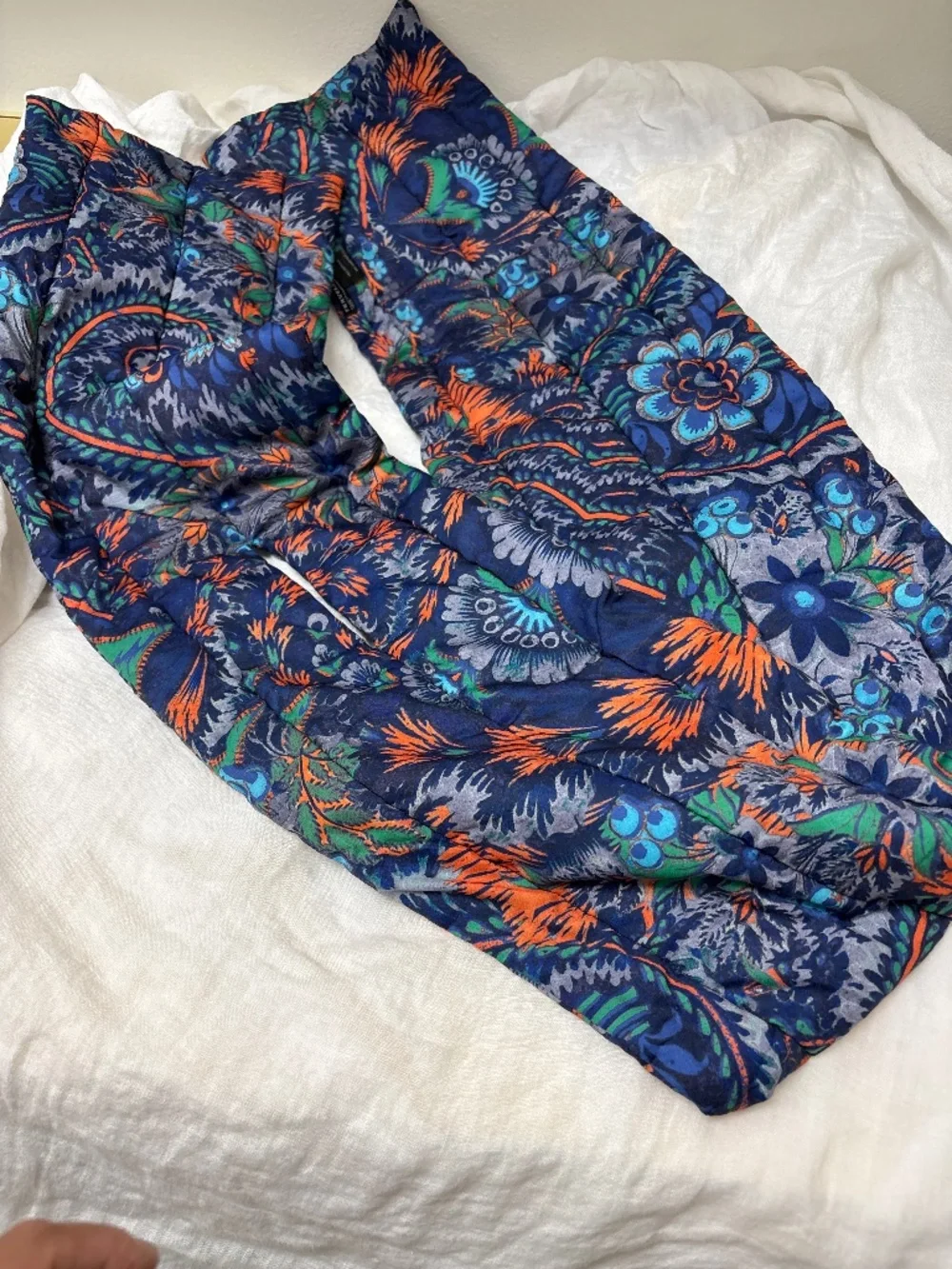 Peruvian Connection Floral print puffer scarf/wrap